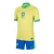 Kit Infantil Seleção Brasileira I 24/25 - Nike - Amarelo e azul com detalhes em verde
