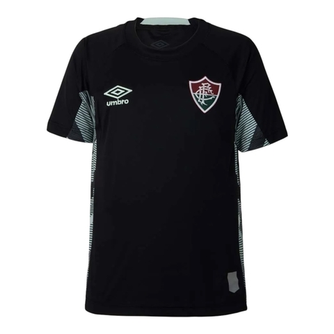 Camisa Fluminense Goleiro I 25/26 - Torcedor Umbro Masculina - Preta com detalhes em verde