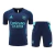 Kit Treino adulto - Camisa e Shorts - Arsenal Adidas 24/25 - Azul com detalhes em verde