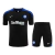 Kit Treino adulto - Camisa e Shorts - Inter de Milão Nike 24/25 - Preto com detalhes em azul