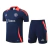 Kit Treino adulto - Camisa e Shorts - Manchester United Adidas 24/25 - Azul com detalhes em laranja - comprar online