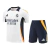 Kit Treino adulto - Camisa e Shorts - Real Madrid Adidas 24/25 - Branco e azul com detalhes em amarelo - comprar online