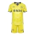 Kit Infantil Napoli Goleiro 24/25 - EA7 - Amarelo com detalhes em azul