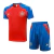 Kit Treino adulto - Camisa e Shorts - Seleção Espanha Adidas 24/25 - Azul e vermelho