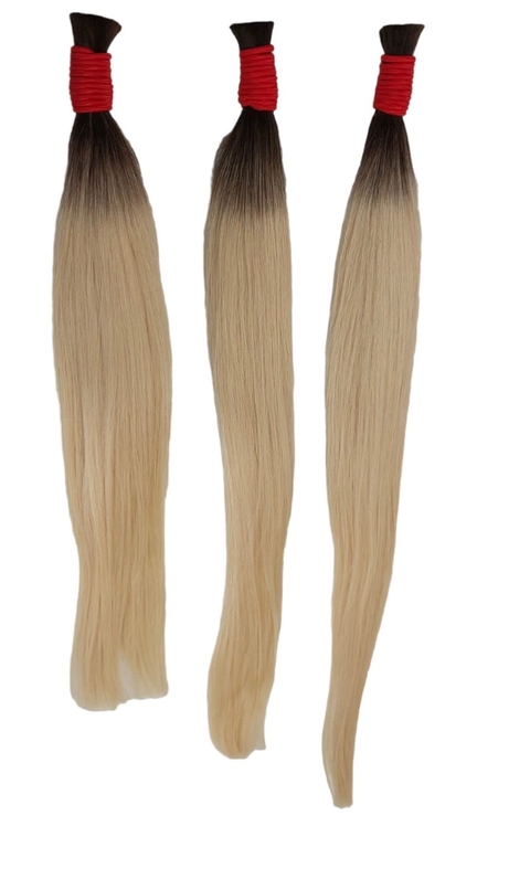 cabelo loiro Vietnã raiz esfumaçada