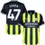 Camisa do Manchester City III 24/25 para torcedores, na cor verde, com o nome "Foden" e o número 47 nas costas. Camisa manchester city personalizada com nome e número do jogador foden