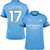 camisa de futebol manchester city cor azul personalizada com nome e número do jogador de bruyne. Camisa Manchester City I 24/25 versão torcedor personalizada.