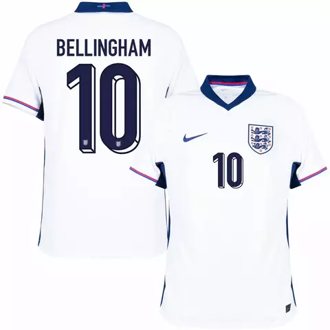 camisa seleção inglaterra personalizada com nome e número do jogador bellingham