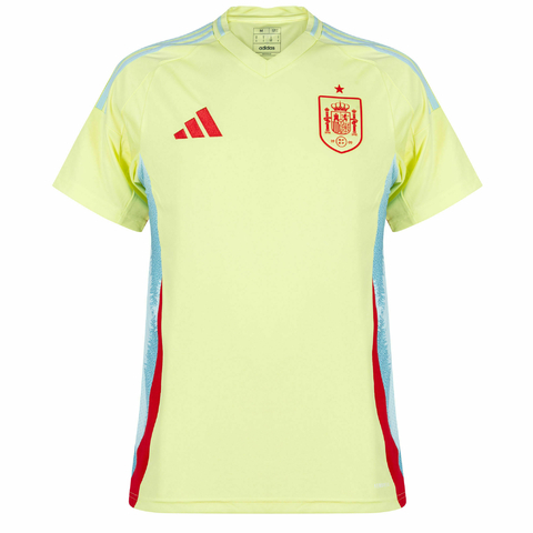 camisa de futebol espanha II 24/25 versão torcedor cor amarelo. camisa seleção espanha away. camisa espanha reserva