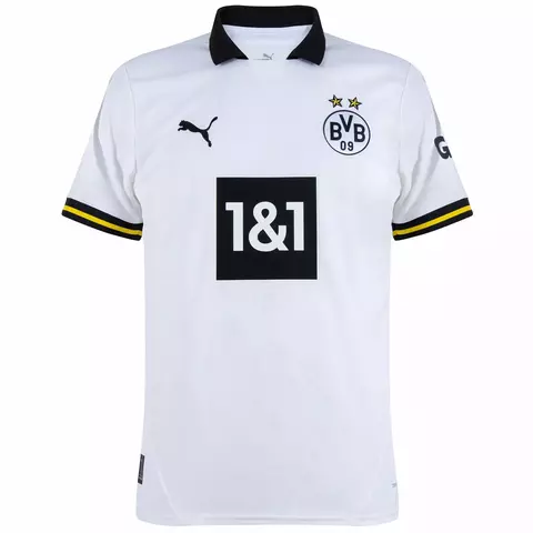 camisa de futebol borrusia dourtmund III 24/25 cor branca, camisa borusia dourtmund