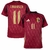 camisa de futebol Bélgica I 24/25 versão torcedor cor bordo, camisa seleção bélgica personalizada com nome e número do jogador carrasco. camisa belgica carrasco.