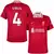 camisa de futebol liverpool I 24/25 versão torcedor vermelha. camisa liverpool personalizada com nome e número do jogador virgil van diijk