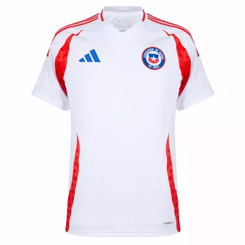 camisa de futebol seleção chile cor branca versão torcedor, camisa chile II 24/25 cor branco