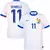 camisa de futebol frança II 24/25 versão torcedor cor branco, camisa seleção frança personalizada com nome e número do jogador dembele. camisa frança dembele.