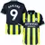 Camisa do Manchester City III 24/25, versão torcedor, na cor verde, com o nome e número de Haaland. Camisa manchester city personalizada com nome e número do jogador haaland