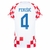 Camisa Croácia I 22/23[Perisic] Versão Torcedor Nike Masculina - Branco+Vermelho - comprar online