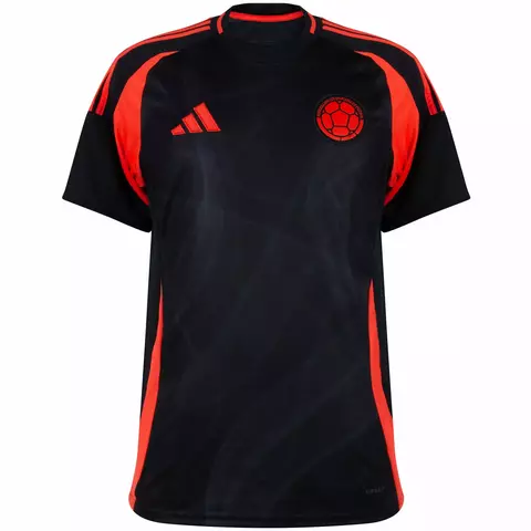 camisa de futebol seleção colômbia cor preto versão torcedor, camisa colômbia II 24/25 - cor preto