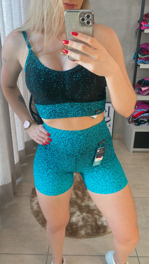 Top Jacqard Poliamida Jade