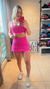 Shorts Saia Pink na internet