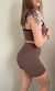 Conjunto Poliamida Coffe - Linha Basic - LADY FOCUS MODA FITNESS
