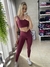 Legging Trilobal Leve Brilho Vinho