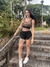 Imagem do Shorts Personalizado Bicores - Preto com Castanho Claro