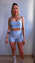 Shorts Line Polar - Azul Claro Brilho - comprar online