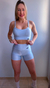 Shorts Line Polar - Azul Claro Brilho na internet