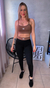 Top Curto Castanho - COM BOJO - LADY FOCUS MODA FITNESS