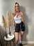 Shorts Liso Preto com cadarço personalizado - QUERIDINHO! na internet