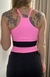 Top Alça com costas nadador tricores - Rosa Candy - Preto - Chumbo - COM BOJO - comprar online