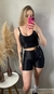 Shorts Liso Feel Rib - Preto Brilho na internet