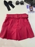Shorts/Saia Couro Fake - Pink