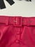 Shorts/Saia Couro Fake - Pink na internet