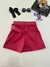 Shorts/Saia Couro Fake - Pink - Point Kids