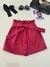 Shorts/Saia Couro Fake - Pink