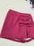 Shorts/Saia - Couro Fake rosa - - comprar online