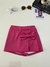 Shorts/Saia - Couro Fake rosa -