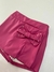 Shorts/Saia - Couro Fake rosa - na internet