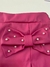 Shorts/Saia - Couro Fake rosa - - Point Kids