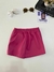 Shorts/Saia - Couro Fake rosa - - loja online