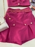 Conjunto Croped + Shorts/saia - Pink na internet