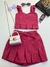 Conjunto Croped + Shorts/saia - Linho Juvenil