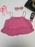 Croped babado - Rosa - loja online
