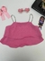 Croped babado - Rosa