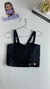 Croped Couro Fake - Preto - comprar online