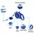 Imagem do Trela Multifuncional para Cães – Com Dispenser de Água e Saco, Cores Variadas