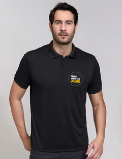 Polo TechModal Preta - Personalizada - comprar online