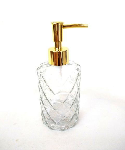 PORTA SABÃO LIQUIDO DOURADO