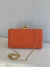 Clutch Linho Retangular Laranja - comprar online